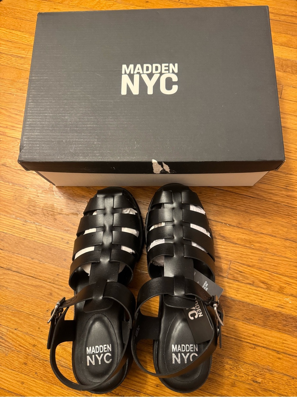 Madden NYC Women’s Genesis Fisherman Block Heel Sandals/Sz 9